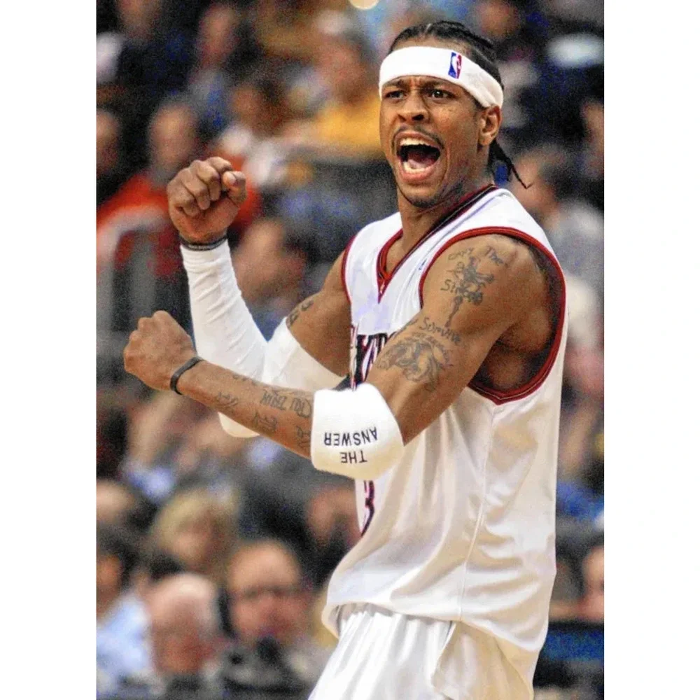 Philadelphia 76ers Allen Iverson #3 Champion Jersey 3XL 56 VTG Authentic - Picture 10 of 13